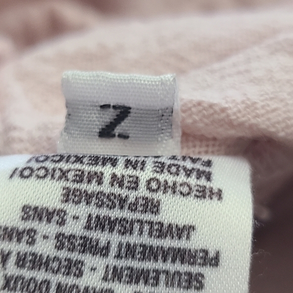 Oh My Gauze! rose pink v-neck 3/4 sleeve lagenlook relaxed fit blouse, sz L - Picture 7 of 11